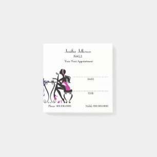 Cute Nail artist Appointment Post-it® Notes