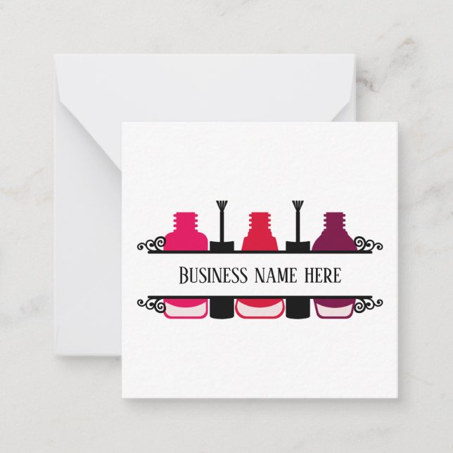 Cute Nail tech any purpose Note Card (Front)