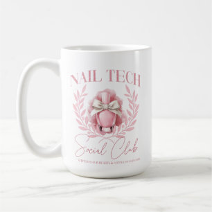 Cute Nail tech Coquette Nail Polish Social Club  Coffee Mug
