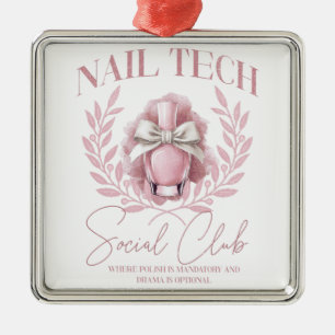 Cute Nail tech Coquette Nail Polish Social Club   Metal Tree Decoration