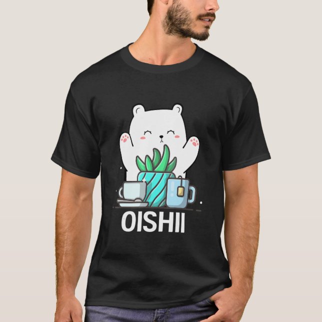 Cute Namaste Bear Do Yoga Gardening  Coffee T-Shirt (Front)