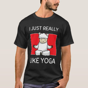 Cute Namaste Sheep I Just Really Like Yoga Pilates T-Shirt