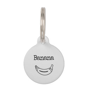 Cute Name Banana Pet Tag
