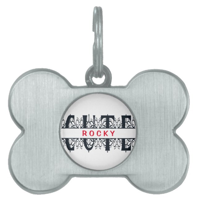 Cute name pet ID tag (Front)