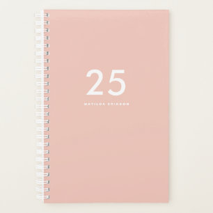 Cute Name Pink School Planner