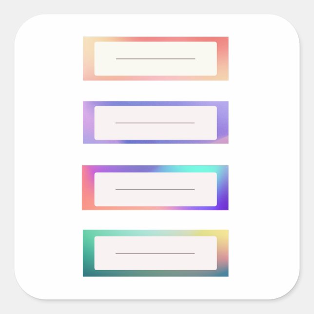 Cute Name Tag Sticker (Front)