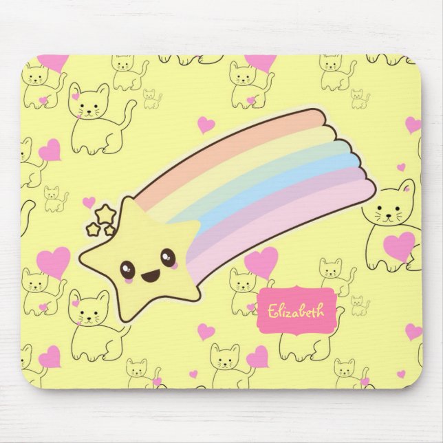 Cute Named Gifts for Granddaughter Daughter Cats  Mouse Mat (Front)