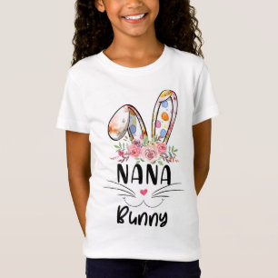Cute Nana Bunny Easter Family Matching Outfit T-Shirt