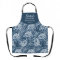 Cute nana's kitchen navy blue floral watercolor