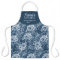 Cute nana's kitchen navy blue floral watercolor