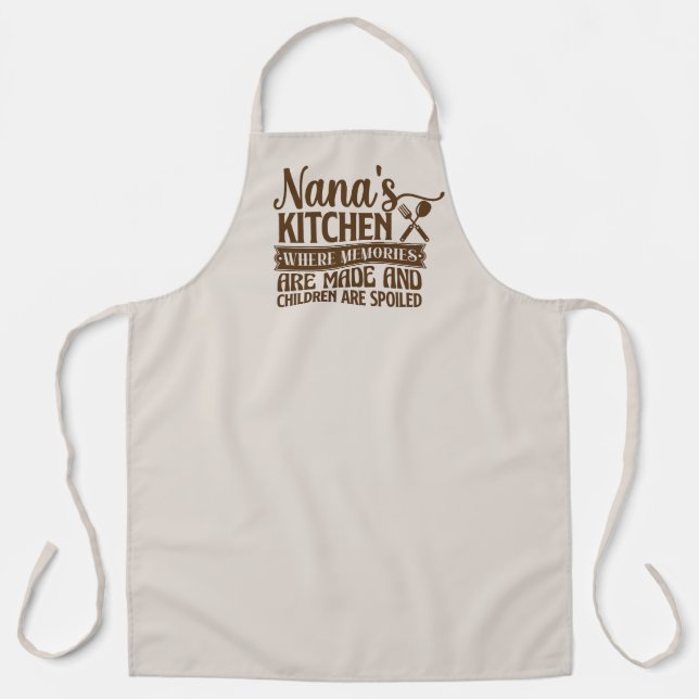 Cute Nana's kitchen word art  Apron (Front)