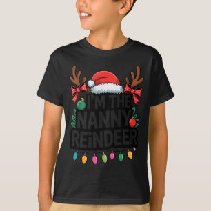 Cute Nanny Reindeer Christmas Family Matching Holi T-Shirt