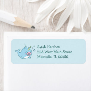Cute Narwhal Baby Shower Kawaii Pink Girl