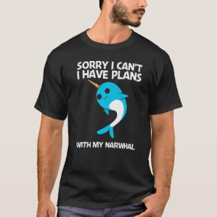 Cute Narwhal For Men Women Narwhale Narwhal Tusk 3 T-Shirt