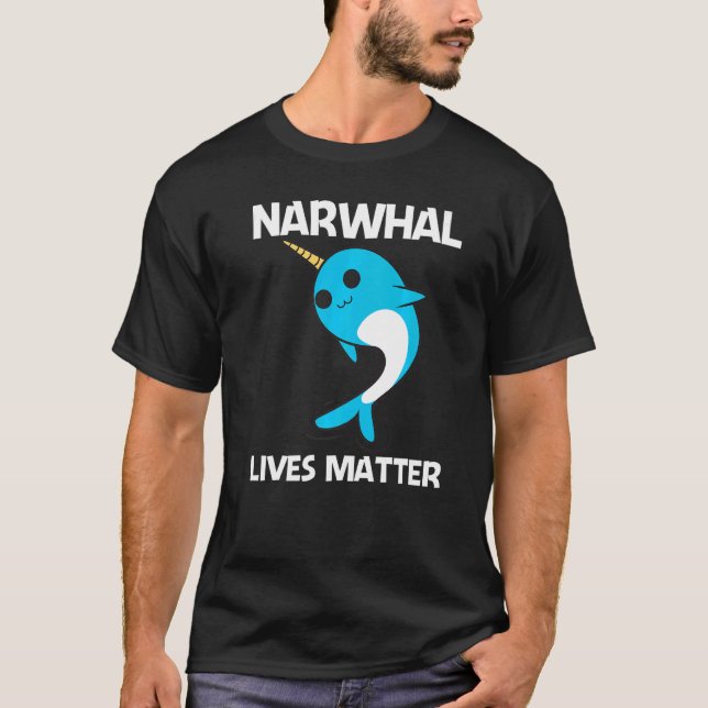 Cute Narwhal For Men Women Narwhale Narwhal Tusk T-Shirt (Front)