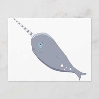 Cute Narwhal Postcard