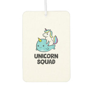 Cute Narwhal Unicorn Squad Funny Unicorn And Narwh Car Air Freshener
