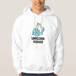 Cute Narwhal Unicorn Squad Funny Unicorn And Narwh Hoodie