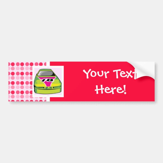Cute Nascar Bumper Sticker (Front)