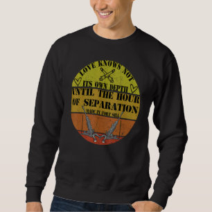 Cute National Military Spouse Day Proud Field Arti Sweatshirt