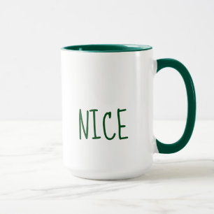 Cute Naughty and Nice Christmas Mug