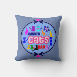 😻🐾↷❤Cute Naughty Cat Family Softand Wrinkle-free Cushion