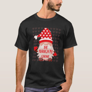 Cute Naughty Gnome Family Matching Valentine's Day T-Shirt