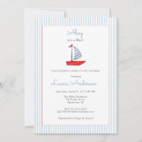 Cute Nautical boat Baby boy Baby shower