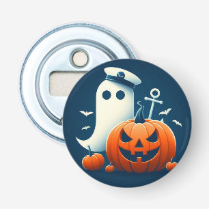 Cute, Nautical/coastal Halloween ghost/pumpkins Bottle Opener