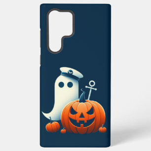 Cute, Nautical/coastal Halloween ghost/pumpkins Samsung Galaxy Case