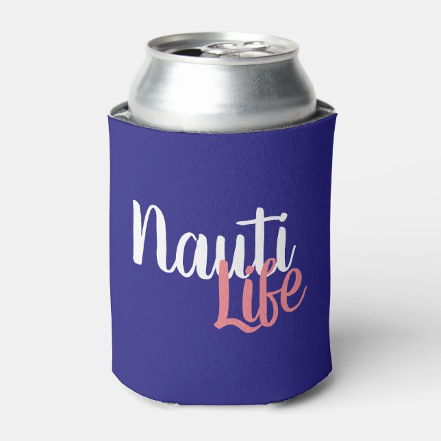 cute, nautical NAUTI LIFE | Can Cooler (Can Front)