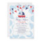 Cute Nautical Sailboat Boys Baby Shower Invitation