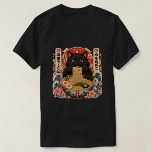 Cute Neko Ramen Cat Japanese T-Shirt