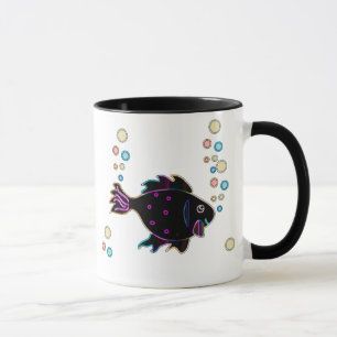 Cute Neon Fish Mug