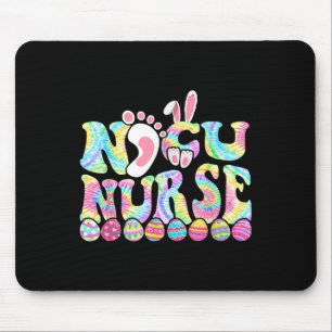 Cute Neonatal Nurse Tie Dye Nicu Nurse Easter Day  Mouse Mat