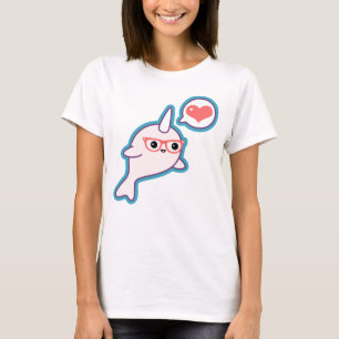 Cute Nerd Narwhal T-Shirt