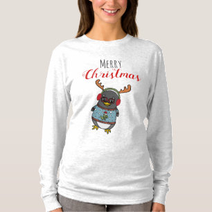 Cute Nerd Penguin Graphic   Ugly Christmas Sweater