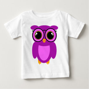 Cute Nerdy Owl Baby T-Shirt