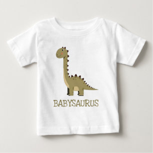 Cute Neutral Dinosaur Babysaurus Baby T-Shirt