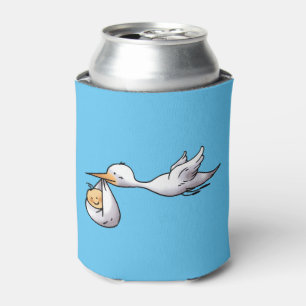 cute new arrival baby shower can cooler