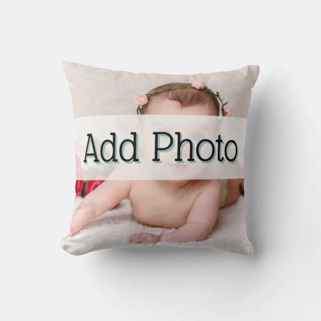 Cute New Baby Photograph photo Cushion (Front)