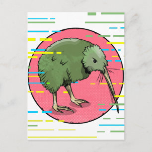 Cute New Zealand Kiwi Postcard