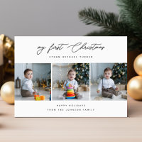 Cute Newborn Baby's First Christmas 3 Photo