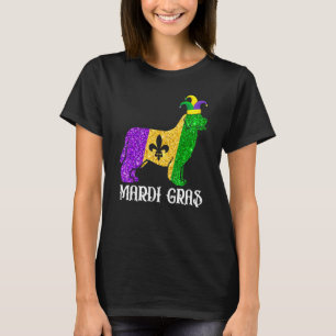 Cute Newfoundland Dog Lover Mardi Gras Party Jeste T-Shirt