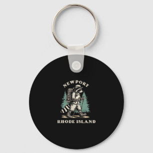 Cute Newport Rhode Island Hiking Trail Adventure R Key Ring