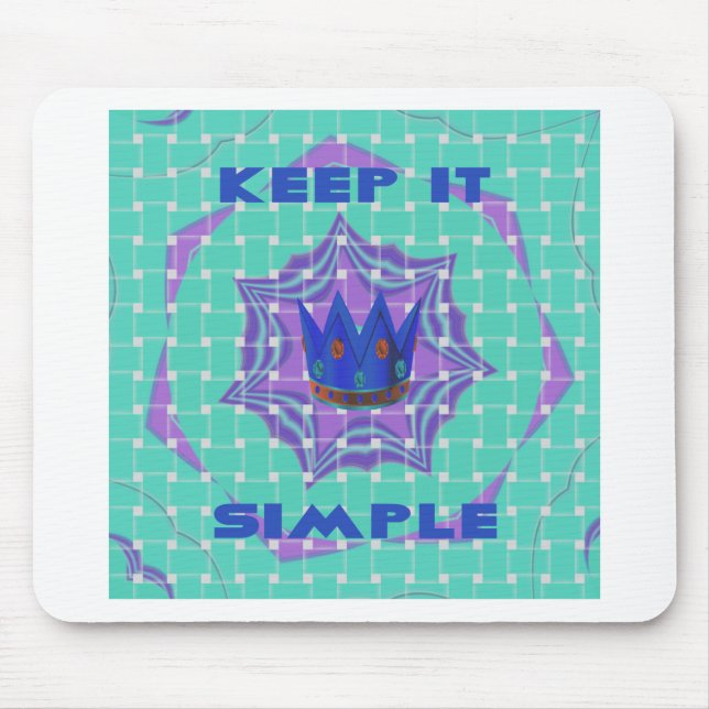 Cute Nice and Lovely Simple Royal Mouse Mat (Front)