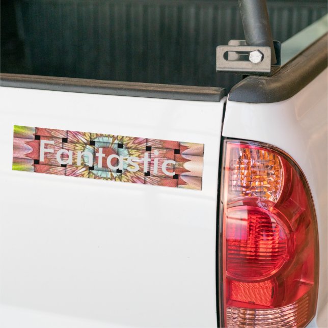 Cute Nice and Lovely Woven Design Bumper Sticker (On Truck)