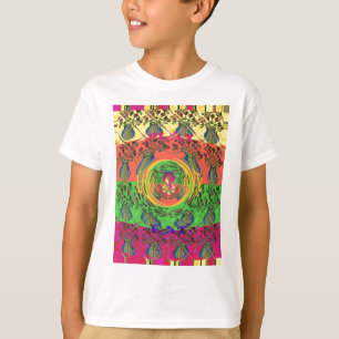 Cute Nice & Lovely Floral Motif Art Print Design T-Shirt