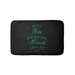 Cute NICU Christmas design Bath Mat