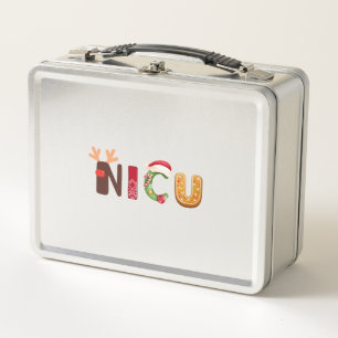 Cute NICU Christmas design  Metal Lunch Box